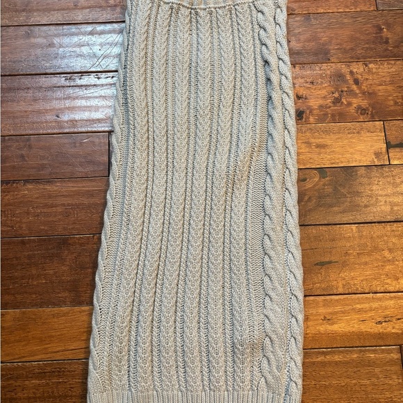 NWT E.SSUE Gray Cable Knit Skirt sz sm - Picture 1 of 4